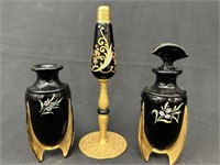 Duncan Miller Black Perfume Bottle-Vase-Atomizer