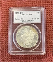 1881 CARSON CITY SILVER MORGAN DOLLAR