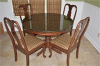 Heavy Granite Top Dining Table with 4 Chairs