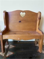 Wood Doll Bench