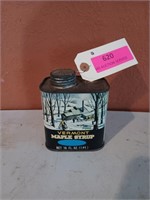 Vermont maple syrup in tin