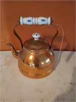 Tea kettle, 9 inch by 7-in round