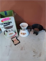 CorningWare filter drip coffee maker, with