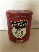 Charles Chips Advertising Tin