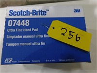 SCOTCH BRITE  BOX OF ULTRAFINE ABRASIVE HAND PADS