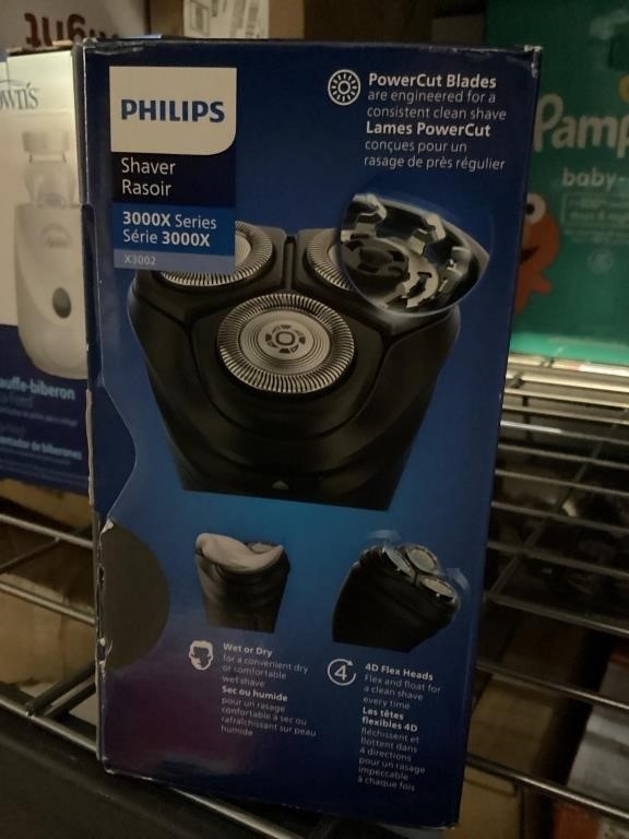 Philips Electric Shaver Series 3000X, Wet & Dry