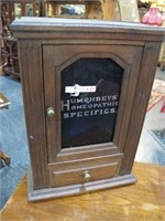 HUMPHREYS MEDICAL CABINET CIRCA 1880S