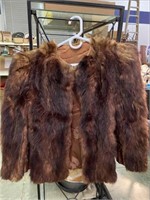 Size Med Vintage Style Beaver Fur Coat Short