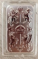 1 oz Silver The Celebration Bar (BU)