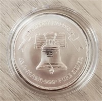 1 oz Silver Liberty Bell/Eagle Round