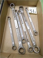 (6) Snap-On Box End Wrenches
