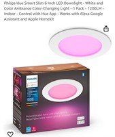 Philips Hue Smart Slim 6 Inch LED Downlight -