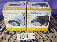 Lot of 2 New Light It LED 600 Lumen Porch Lights