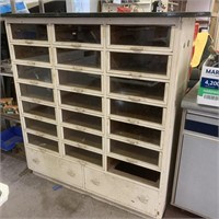 Vintage Cabinet with Glass Front Drawers