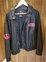 Size Large X-Squad Leather Star Wars Jacket