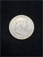 1949 D Benjamin Franklin Half Dollar