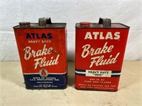 2pcs- ATLAS 1gal. brake fluid cans