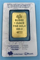 Gold Bar 1 oz Swiss                   (O 111)