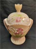 Northwood Ivory Wild Bouquet Sugar Bowl/Lid