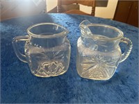 Vtg Federal glass pitchers