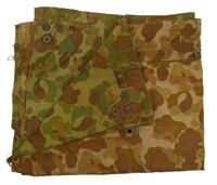 WWII USMC Camo Shelter Half Section