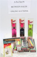 ASSORTED NEW IN PACKAGE FISHING BAITS