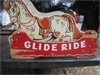 Benner Wooden Antique Childrens Glide Ride