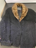 Vintage Rosendorf Lamp Fur Coat