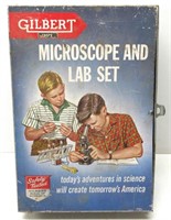 Vtg Microscope & Lab Set