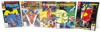 Vtg Comic Books: Excalibur,Superman,Capt Marvel