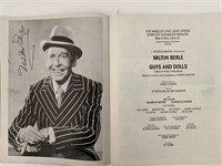 Milton Berle and Elizabeth Hansen Signed Performin