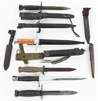 LARGE LOT OF MILITARY KNIVES AND BAYONETS