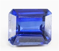 17.75ct Emerald Cut Blue Natural Sapphire GGL