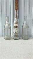 Three vintage Pokagon Angola Indiana bottles