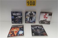 PS3 Games 4 w/ Booklets - Call Of Duty & More