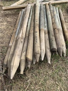 USED 3-5" x 6' Treated Fence Posts /EACH
