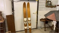 Wooden Antique Water Ski's Marked Canada