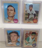 4 Baseball Topps 1968