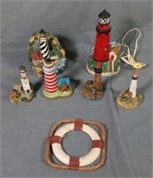 Electric Lighted Lighthouse, Battery Operated