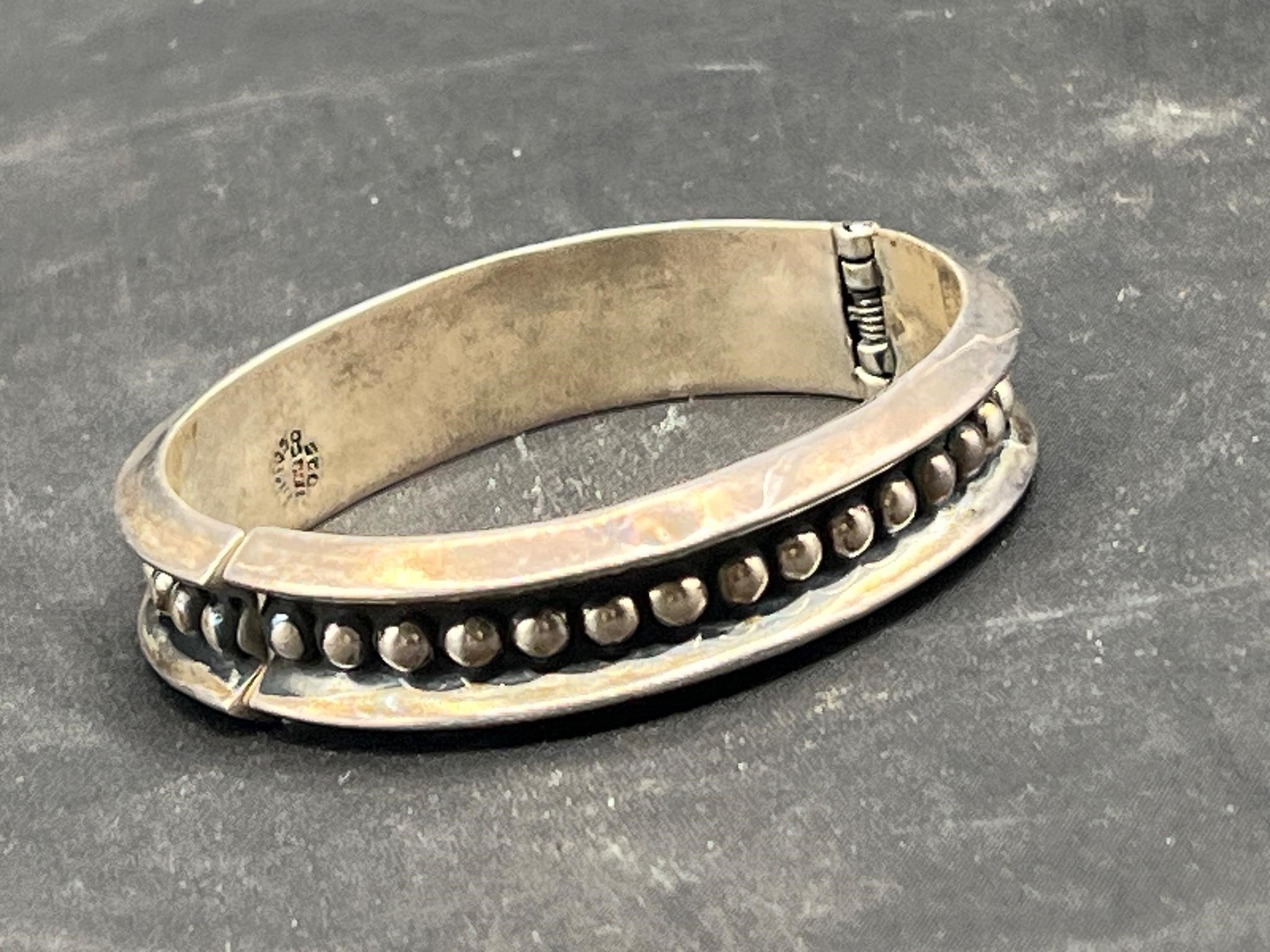 Sterling silver Mexico cuff bracelet