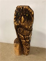 Owl  Wood Carving 27” tall