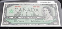 1967 CAD Centennial  $1 Banknote