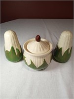 Shawnee Pottery White Corn Range Set