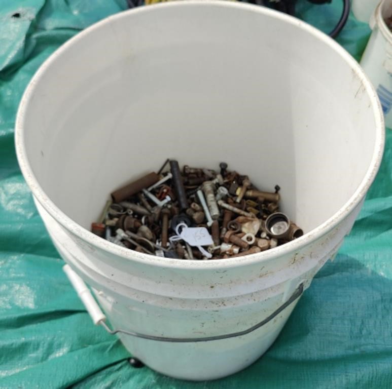 1/2 of 5 Gal Pail of Nuts & Bolts