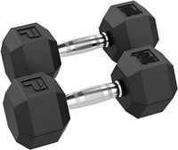 Power Systems Rubber Hex Dumbbells