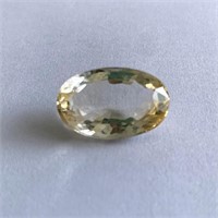 26.28 Cts Loose Citrine. Oval cut. IDT certified