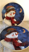 Snowman Plates 10.5” R