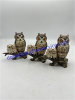 Lot of (3) Goebel Owl Figurines