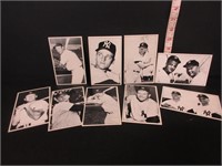 9 OLD BASEBALL PHOTO POSTCARDS