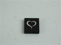 200 Scrabble Tiles - Black - HEART